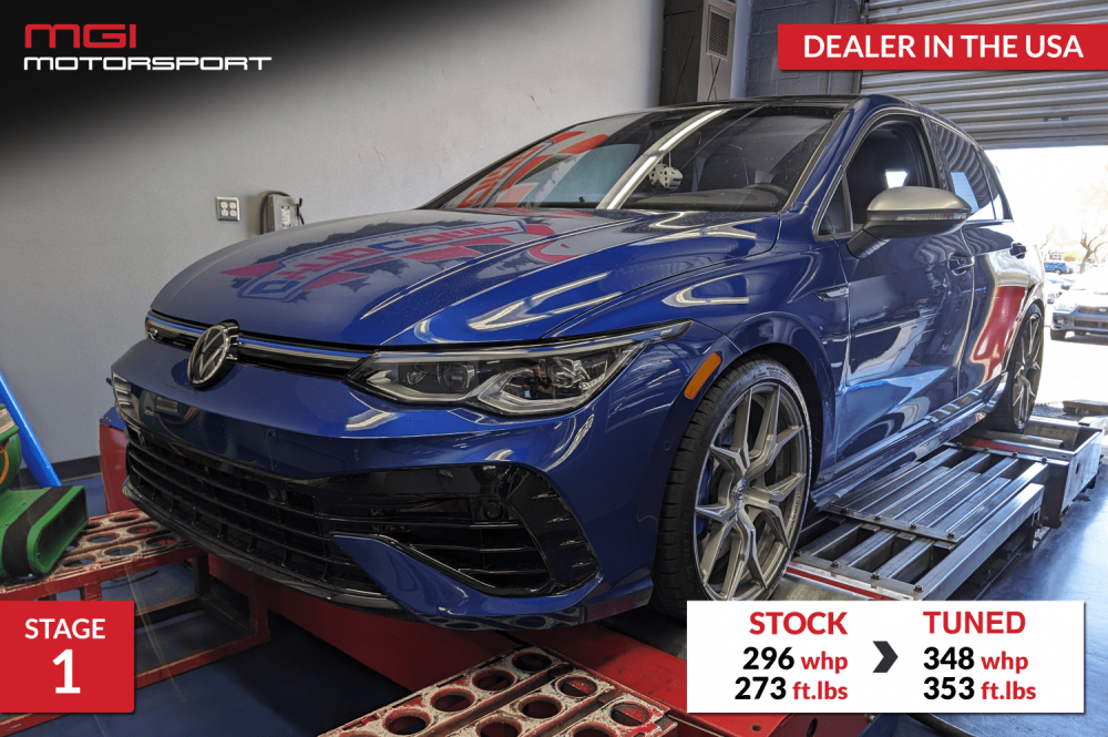 Featured image for “Volkswagen Golf R 2.0L MK8 Stage 1 | 348 whp 353 ft.lbs!”